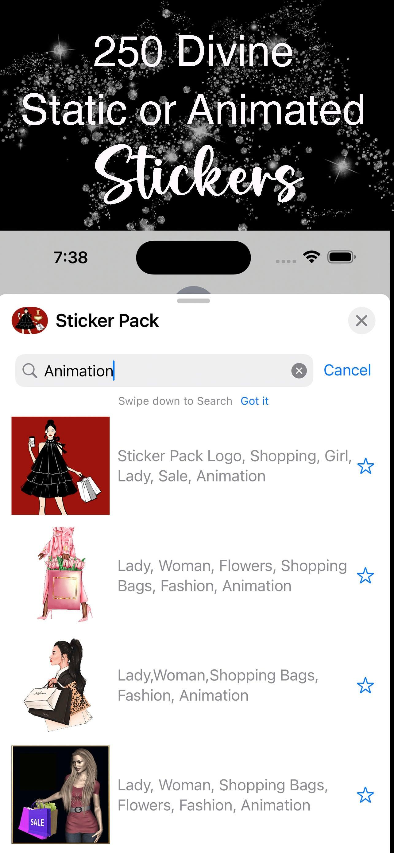 More Than Charms I Love Shopping: iMessage Sticker Pack