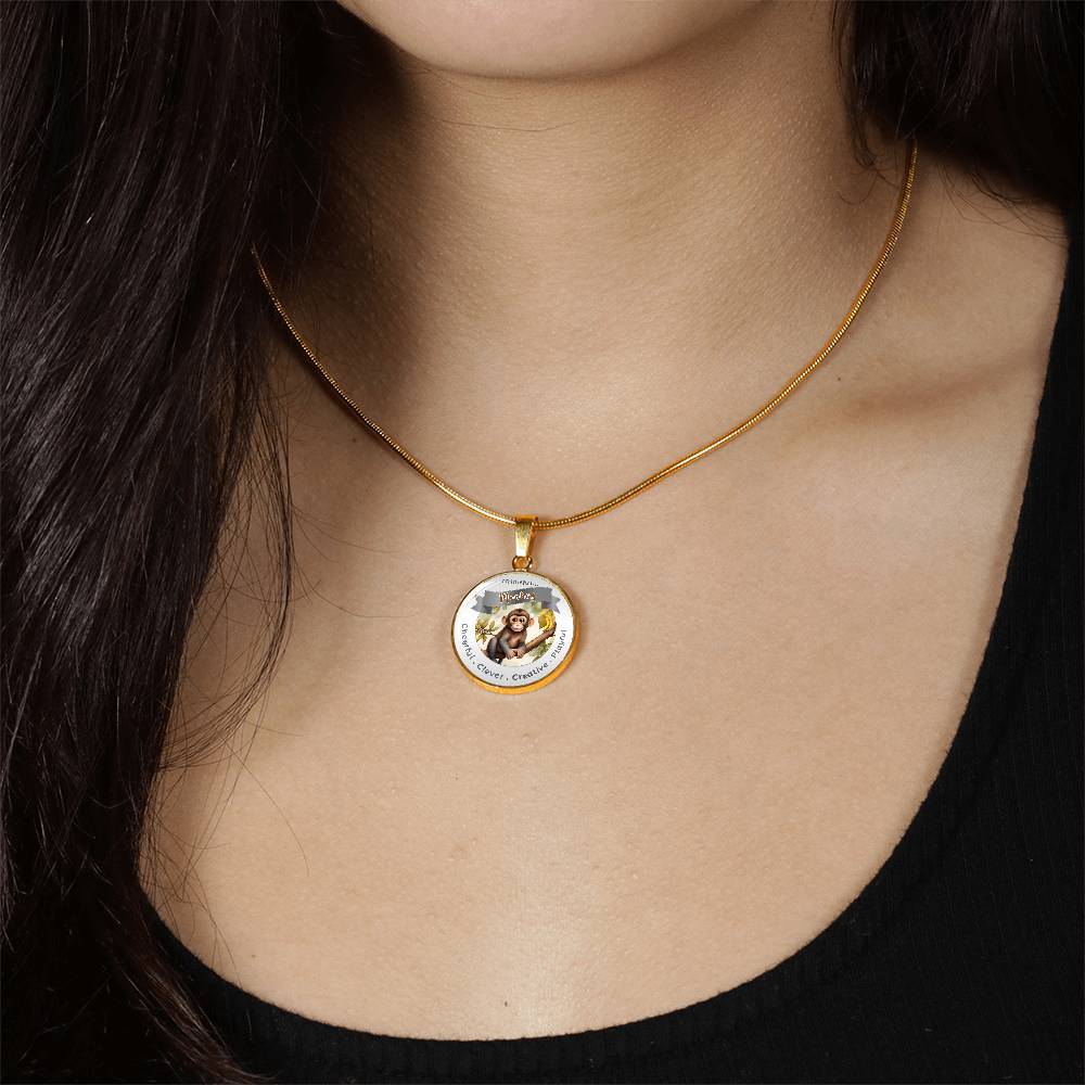 Mindful Monkey Affirmation Pendant - More Than Charms