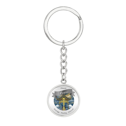 Monk  2 - RPG Fantasy Affirmation Keychain  - More Than Charms