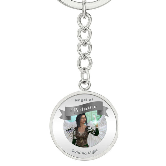 Protection - Guardian Angel Affirmation Keychain - More Than Charms