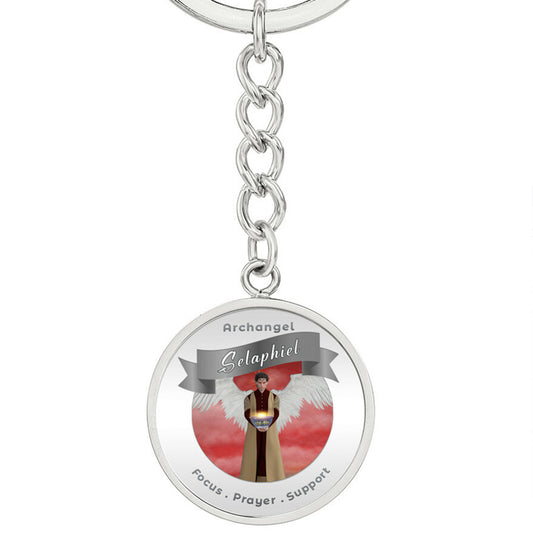 Archangel Selaphiel - Affirmation Keychain - More Than Charms