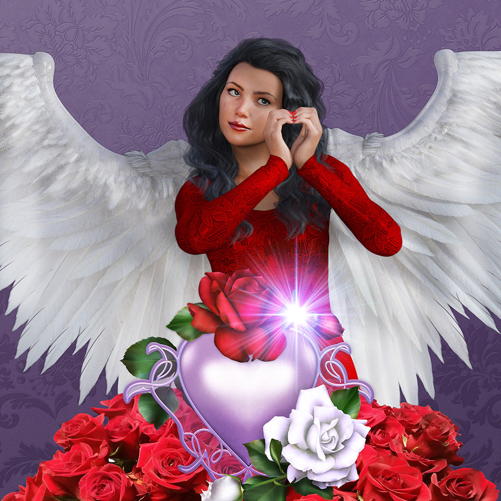 More Than Charms Angel of Love The Angel of Love invites you to grow a passion from within. Explore what this means to you and how you can experience the world as an expressive, sensual and loving person. Perhaps you are looking for a new partner to share