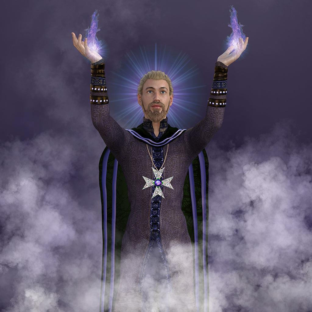 More Than Charms Saint GermainSaint Germain is known as the Ascended Master who is the keeper of the Sacred Violet Flame of Healing. Saint Germain is deeply concerned about humanity. He is a bringer of love to every person he speaks with-- either directly