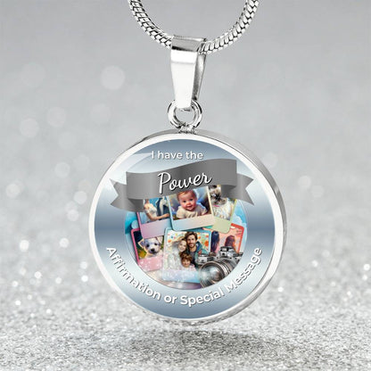 Personalized Circle Affirmation Necklace with Engraving - More Than Charms