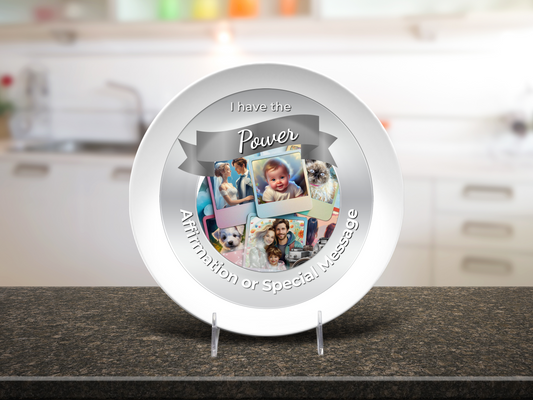 Personalized Affirmation Plate with Stand - More Than Charms