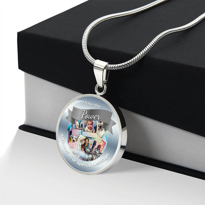 Personalized Circle Affirmation Necklace with Engraving - More Than Charms