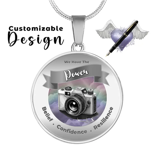 Affirmation Pendant - Upload Your Own Image - More Than Charms