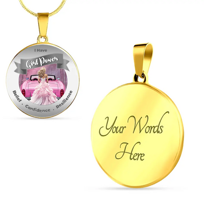 Personalized Girl Power Affirmation Necklace - Belief, Confidence, Resilience - More Than Charms