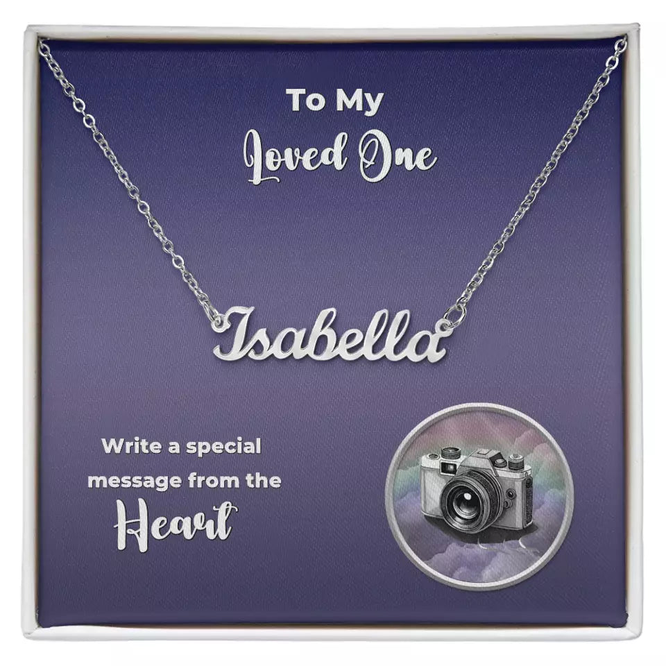 Personalized Name Necklace - Upload Your Own Photo - More Than Charms