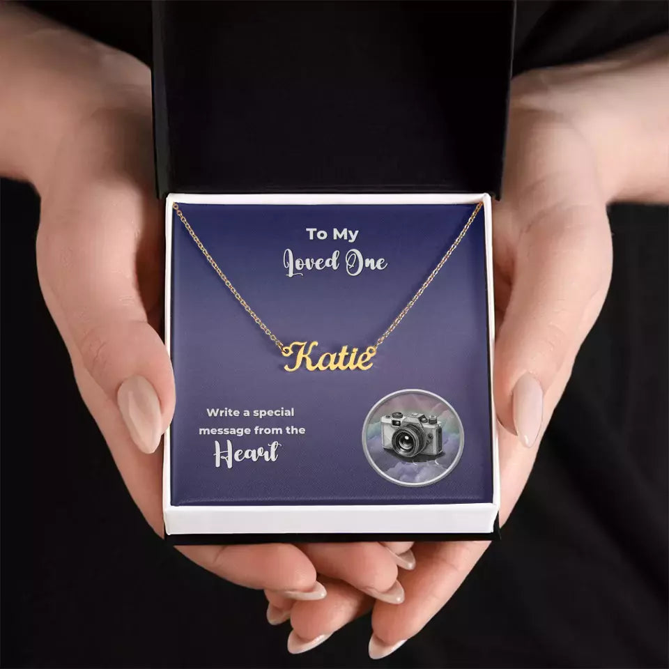 Personalized Name Necklace - Upload Your Own Photo - More Than Charms