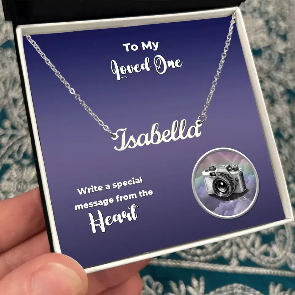 Personalized Name Necklace - Upload Your Own Photo - More Than Charms