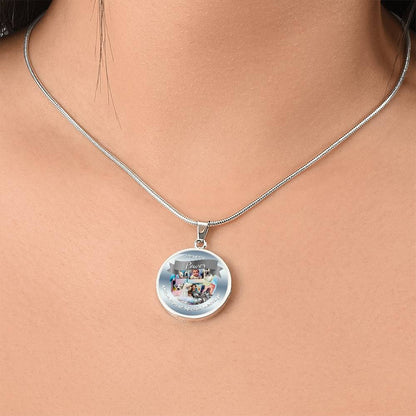 Personalized Circle Affirmation Necklace with Engraving - More Than Charms