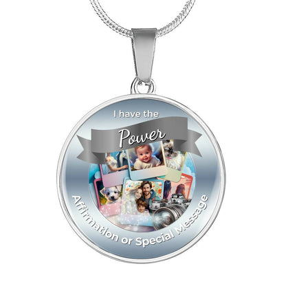 Personalized Circle Affirmation Necklace with Engraving - More Than Charms