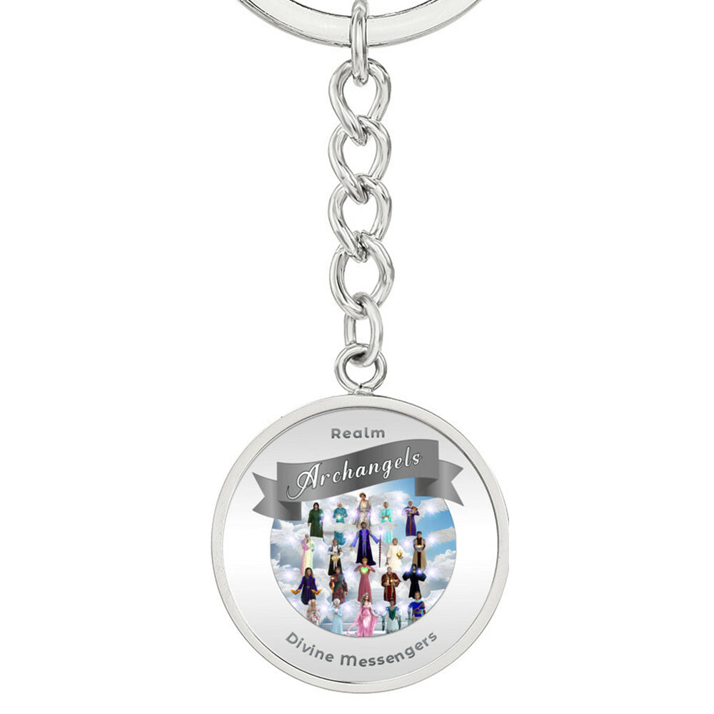 Archangels - Angelic Realm Affirmation Keychain For Divine Messengers - More Than Charms