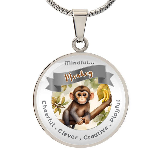 Monkey- Power Animal Affirmation Necklace - More Than Charms