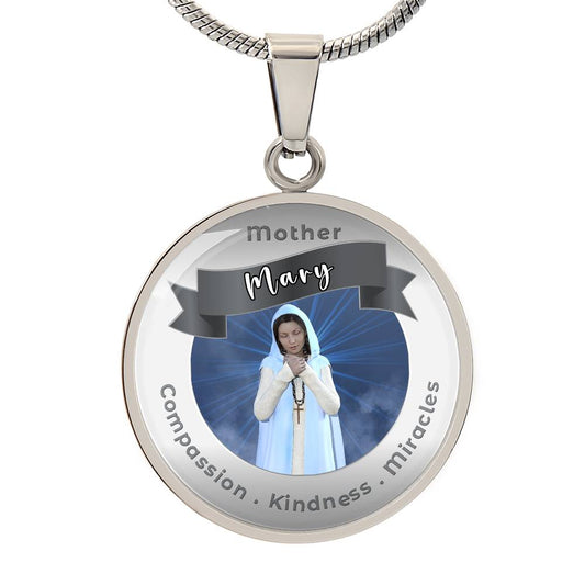 Mother Mary - Affirmation Necklace For Compassion, Kindness & Miracles - More Than Charms