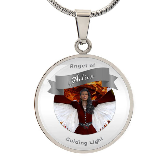 Action -  Guardian Angel Affirmation Pendant - More Than Charms