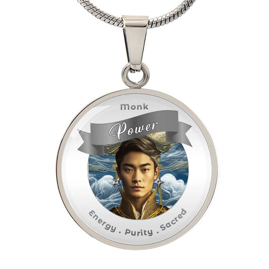Monk - RPG Fantasy Affirmation Pendant  - More Than Charms