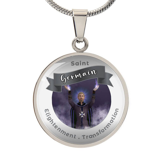 Saint Germain - Affirmation Necklace For Enlightenment &  Transformation - More Than Charms