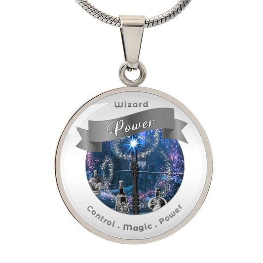 Wizard 2 - RPG Fantasy Affirmation Pendant  - More Than Charms