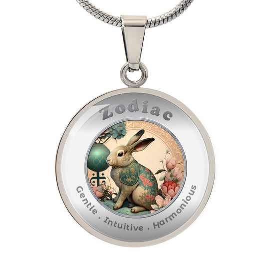 Rabbit - Chinese Zodiac - Affirmation Necklace - More Than Charms