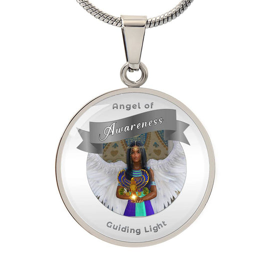 Awareness -  Guardian Angel Affirmation Pendant - More Than Charms