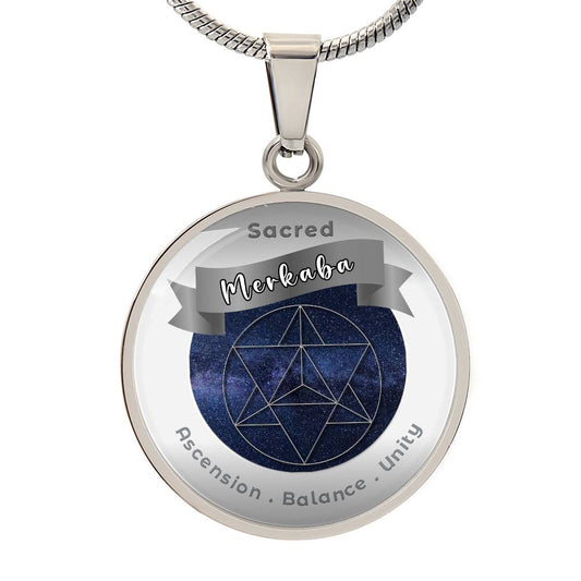 Merkaba - Ascension  Balance  Unity - Affirmation Necklace - More Than Charms