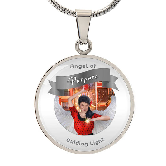 Purpose -  Guardian Angel Affirmation Pendant - More Than Charms