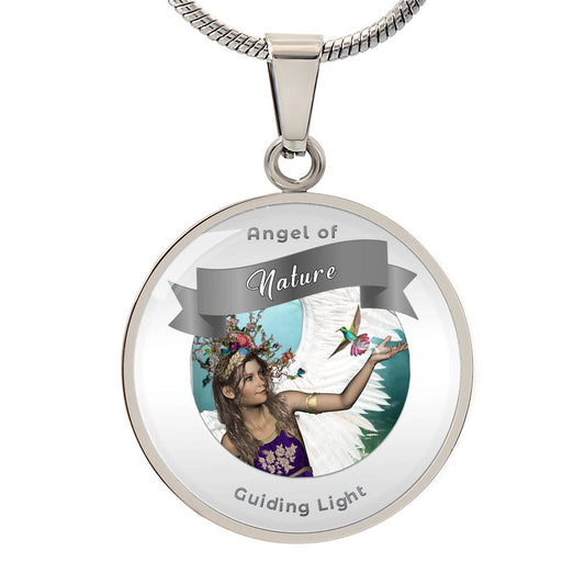 Nature -  Guardian Angel Affirmation Pendant - More Than Charms