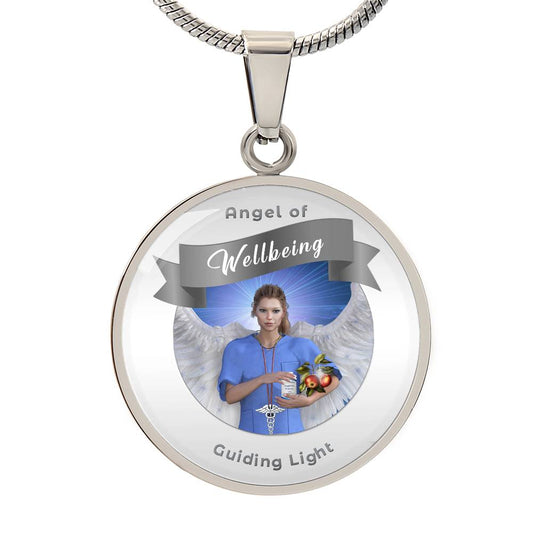 Wellbeing -  Guardian Angel Affirmation Pendant - More Than Charms