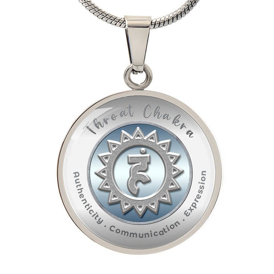 Throat Chakra - Communication  Expression  Authenticity - Affirmation Necklace - More Than Charms