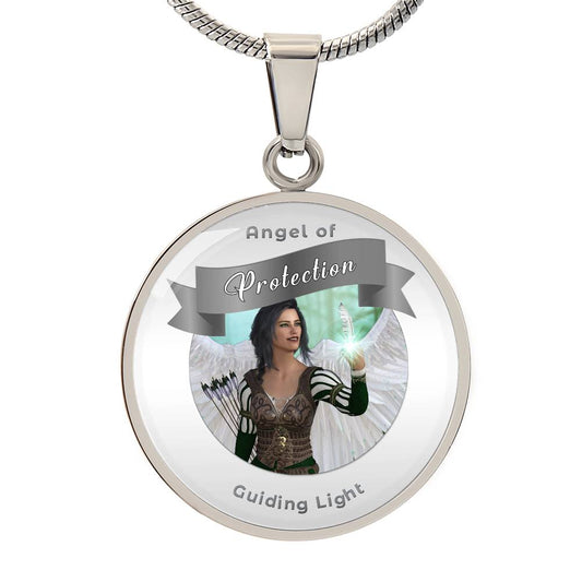 Protection -  Guardian Angel Affirmation Pendant - More Than Charms