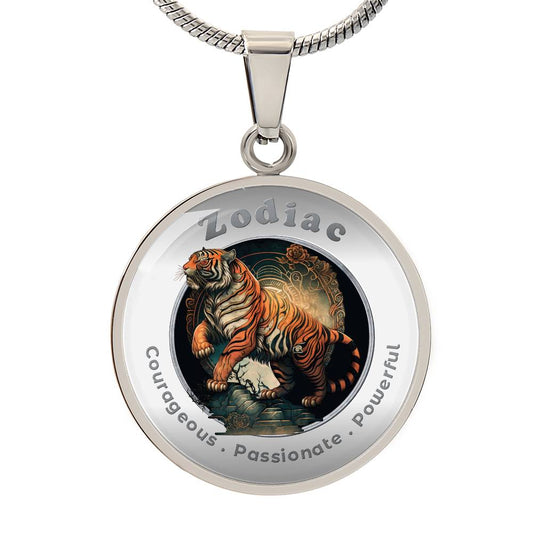 Tiger - Chinese Zodiac - Affirmation Necklace - More Than Charms