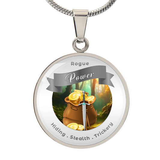 Rogue 2 - RPG Fantasy Affirmation Pendant  - More Than Charms