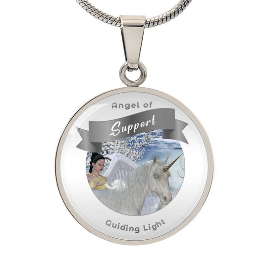 Support -  Guardian Angel Affirmation Pendant - More Than Charms