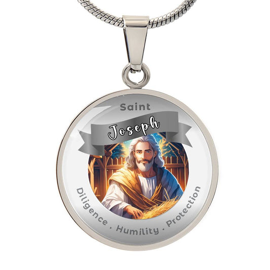 Saint Joseph  - Affirmation Necklace - More Than Charms