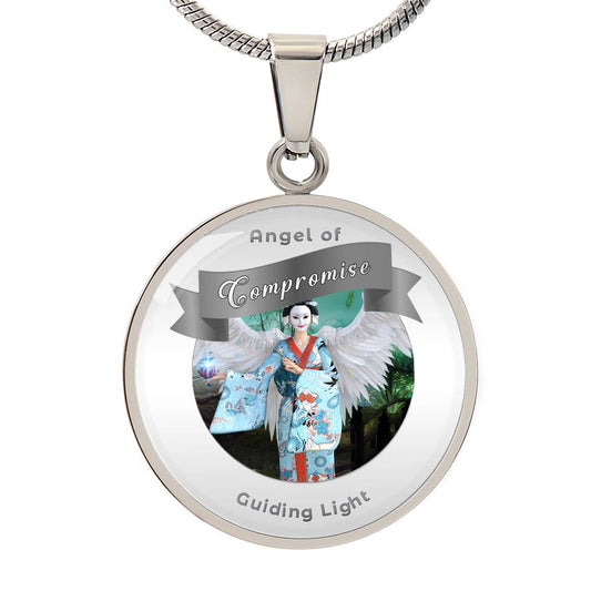 Compromise -  Guardian Angel Affirmation Pendant - More Than Charms