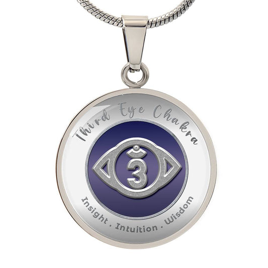 Third Eye Chakra - Intuition   Insight   Wisdom - Affirmation Necklace - More Than Charms