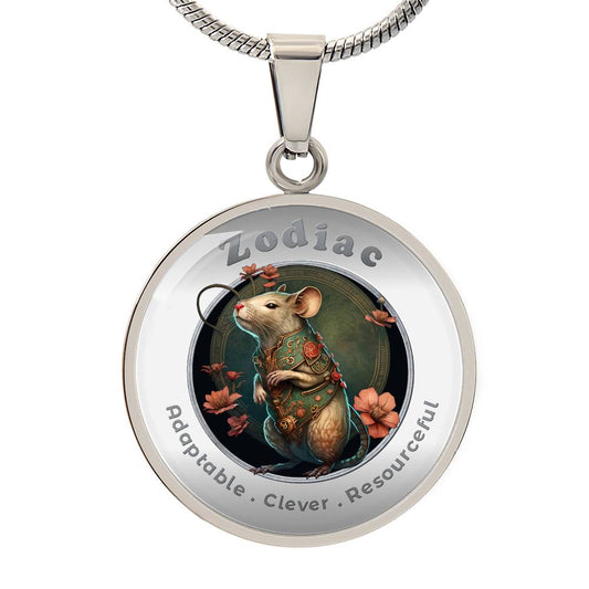 Rat - Chinese Zodiac - Affirmation Necklace - More Than Charms