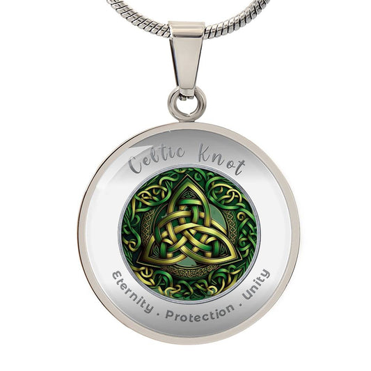 Celtic Knot - Eternity  Unity  Protection - Affirmation Necklace - More Than Charms