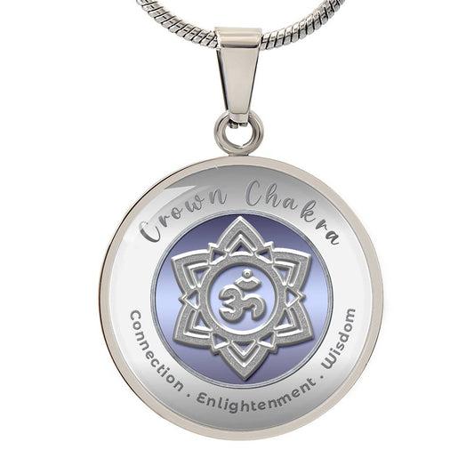 Crown Chakra -  Connection Spiritual Enlightenment Divine  Wisdom - Affirmation Necklace - More Than Charms