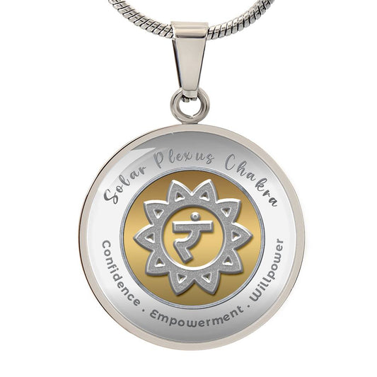 Solar Plexus Chakra - Confidence   Empowerment   Willpower - Affirmation Necklace - More Than Charms