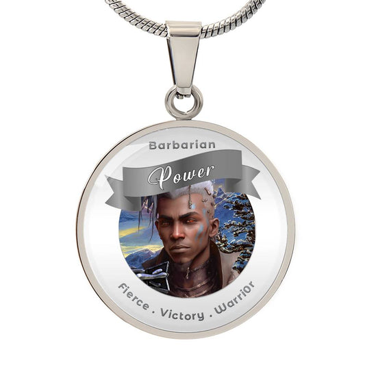 Barbarian - RPG Fantasy Affirmation Pendant  - More Than Charms