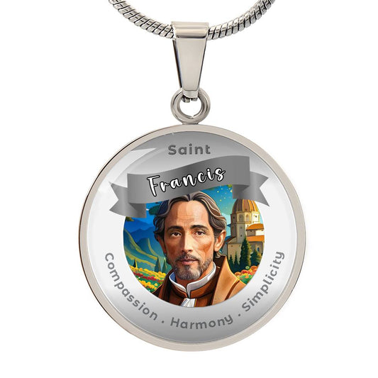 Saint Francis  - Affirmation Necklace - More Than Charms