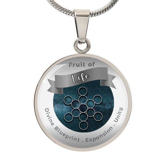 Fruit of Life -  Expansion  Unity  Divine Blueprint - Affirmation Necklace - More Than Charms