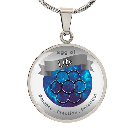 Egg of Life - Creation Potential  Balance - Affirmation Necklace - More Than Charms