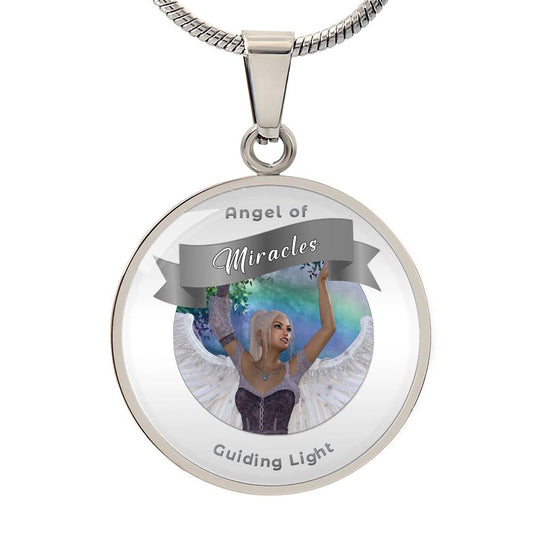 Miracle -  Guardian Angel Affirmation Pendant - More Than Charms