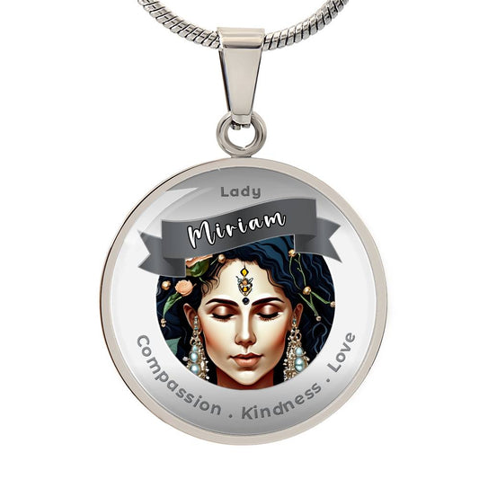 Lady Myriam  - Affirmation Necklace For Compassion, Kindness & Love - More Than Charms