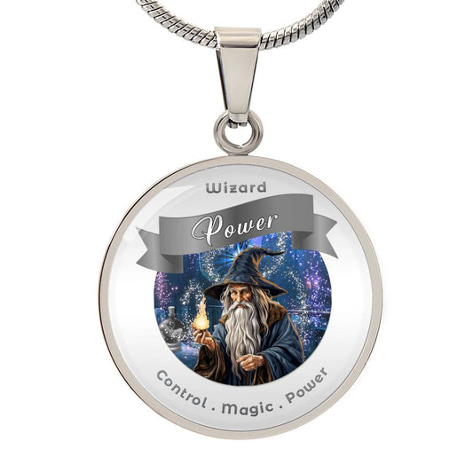 Wizard - RPG Fantasy Affirmation Pendant  - More Than Charms