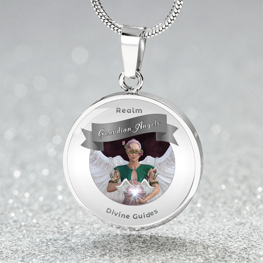 Guardian Angels - Angelic Realm Affirmation Pendant - More Than Charms